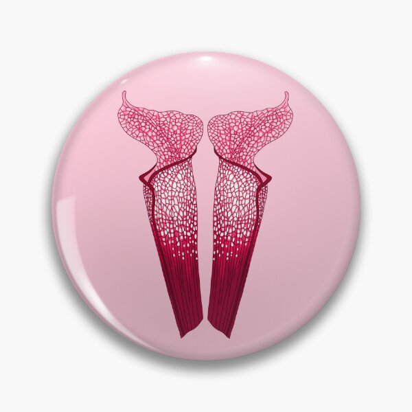Item preview, Sarracenia Rubra Trumpet Pitchers on Pink designed and sold by NepenthesArt.