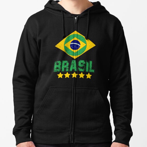 Men's Brazil National Team Sports Fan Sweatshirts & Hoodies