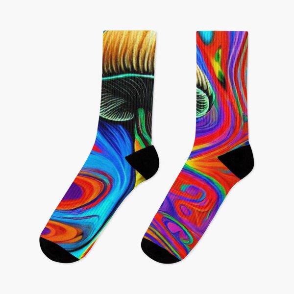 Item preview, Trippy Mushroom Painting,  with Highly Detailed Fluid Dynamics,Mushroom Painting, Colorful Mushroom Painting,Best Mushroom Paint Color designed and sold by The Best Trending Now!.