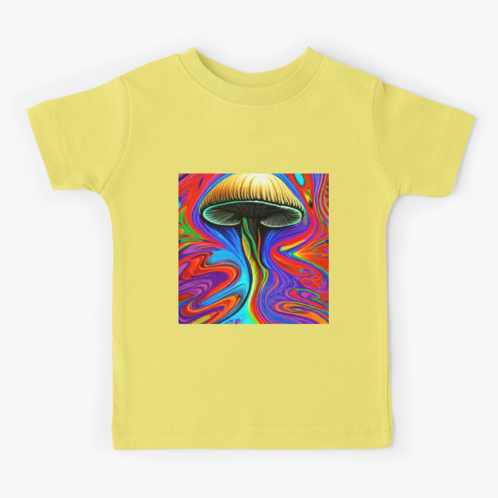 Colorful & Fun Unisex Mushroom Pants, Trippy Mushroom Pattern