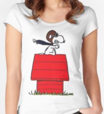 Snoopy Women's Fitted Scoop T-Shirt