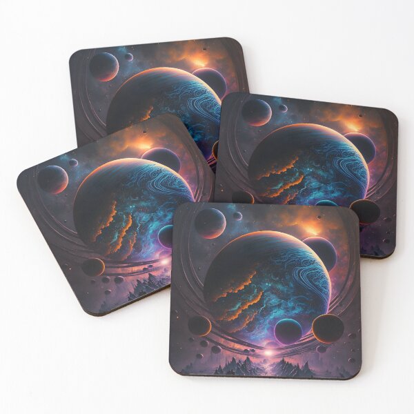 Item preview, Colorful Space Scene designed and sold by meshhead.