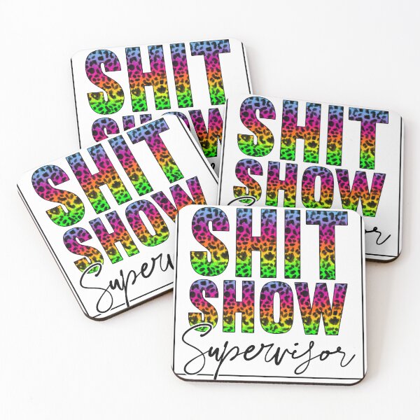 Item preview, Shit Show Supervisor Rainbow Cheetah Print designed and sold by RepublicOfFire.