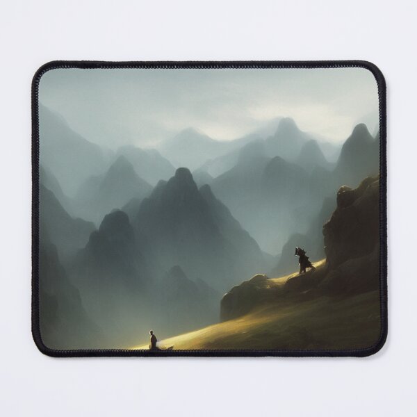 Item preview, Monk Praying on the Side of a Mountain designed and sold by DesignerKin.