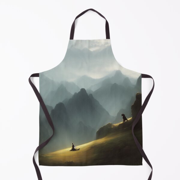 Item preview, Monk Praying on the Side of a Mountain designed and sold by DesignerKin.