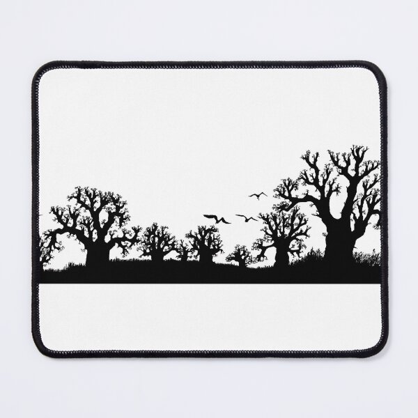 Item preview, Baobab forest silhouette black and white designed and sold by Tony Cisse.