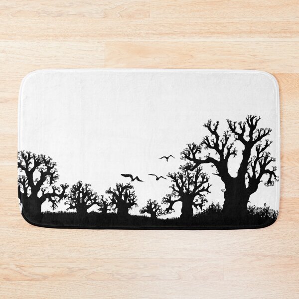 Item preview, Baobab forest silhouette black and white designed and sold by Tony Cisse.