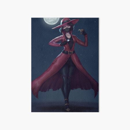 Jill the Ripper with Full Moon Art Board Print