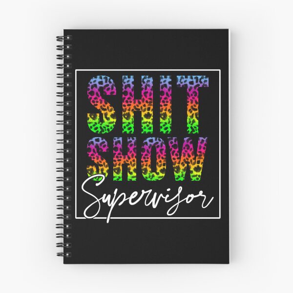 Item preview, Shit Show Supervisor Rainbow Cheetah Print Black Edition designed and sold by RepublicOfFire.