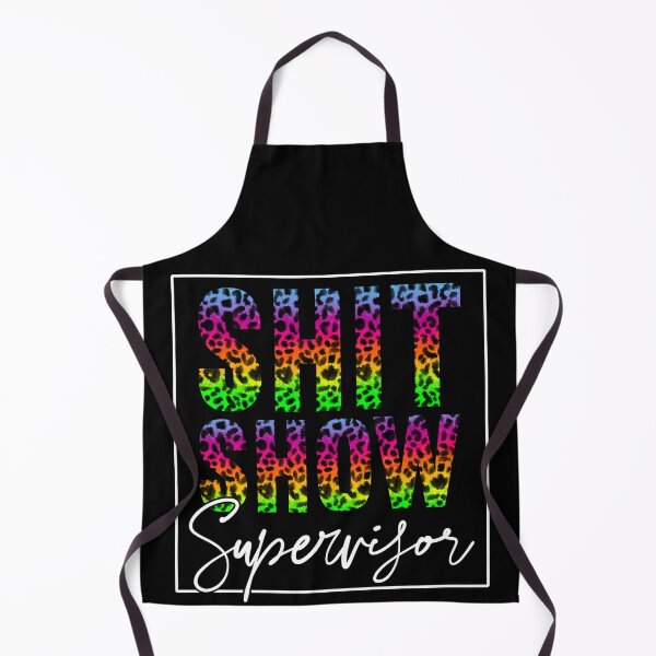 Item preview, Shit Show Supervisor Rainbow Cheetah Print Black Edition designed and sold by RepublicOfFire.