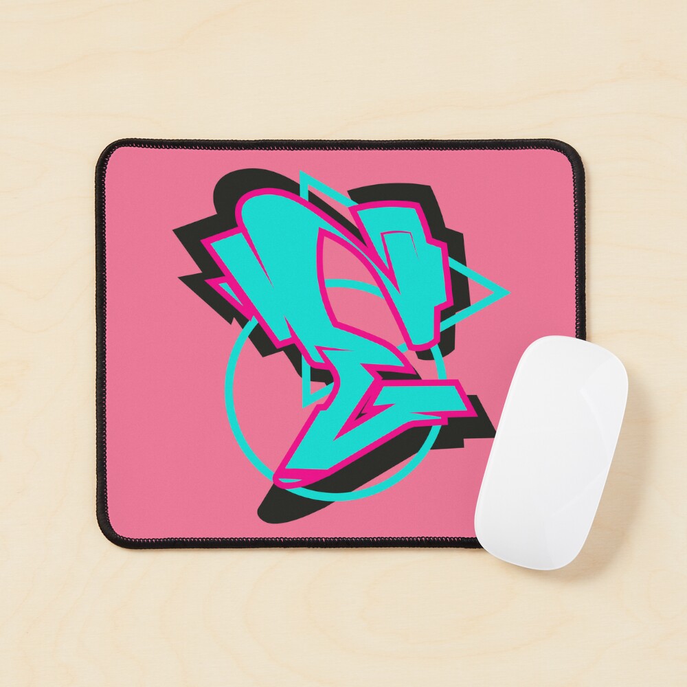 Blue and Pink Graffiti Letter E Magnet for Sale by RG-fashion