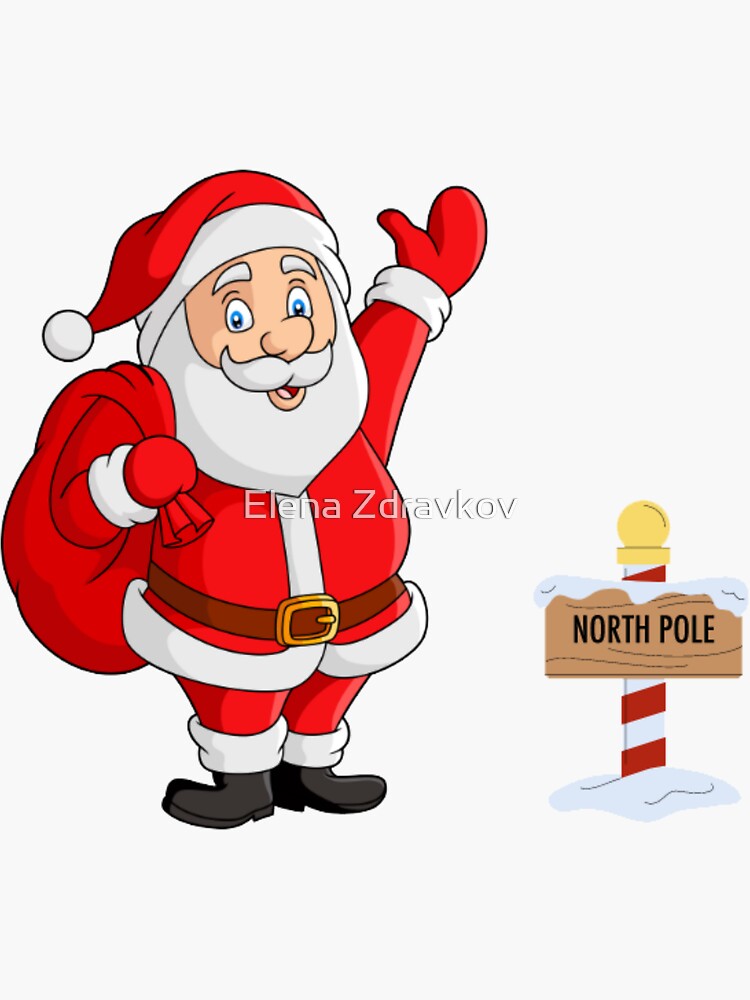 "Santa 2023" Sticker for Sale by rainbow-wish | Redbubble