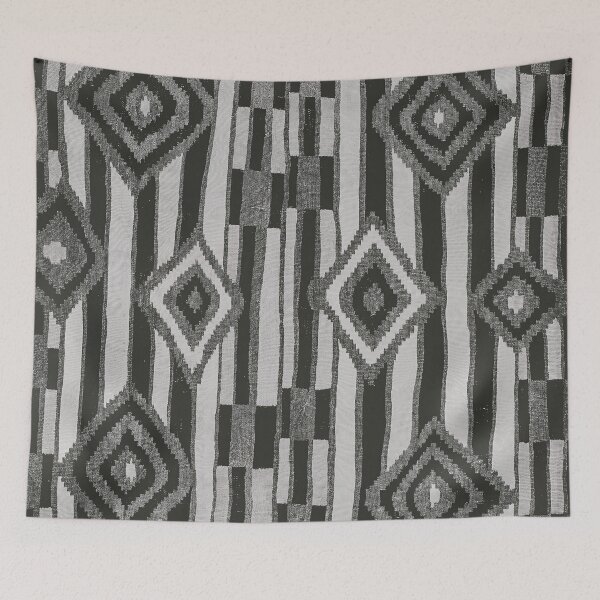 Item preview, Vintage Japanese Grey Textile Pattern Remixed by Bossy Cat Home designed and sold by BossyCatHome.