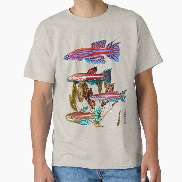 Killifish Aphyosemion ogoense and Cryptocoryne moehlmannii Classic T-Shirt
