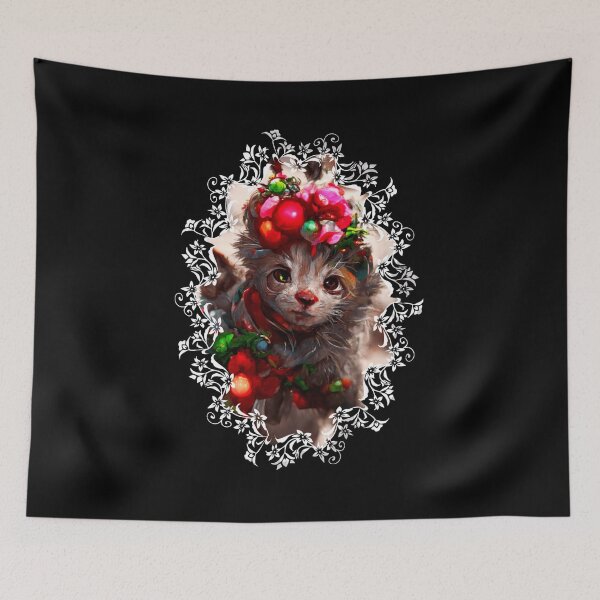 Item preview, Cat Mistletoe Decorative  designed and sold by zheworkstudio.