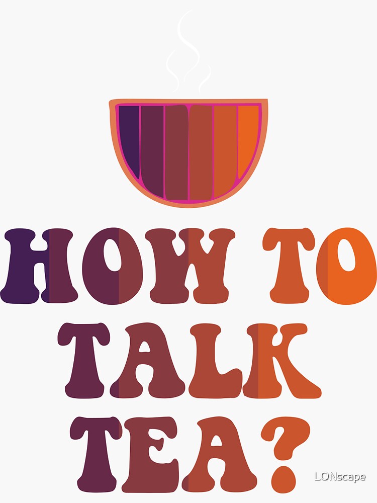 "Afternoon Tea Tea For Two" Sticker for Sale by pabda Redbubble