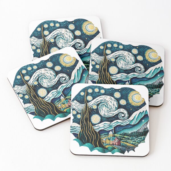 Item preview, Vincent Van Gogh Starry Night Christmas Tree designed and sold by Itis-Whatitis.