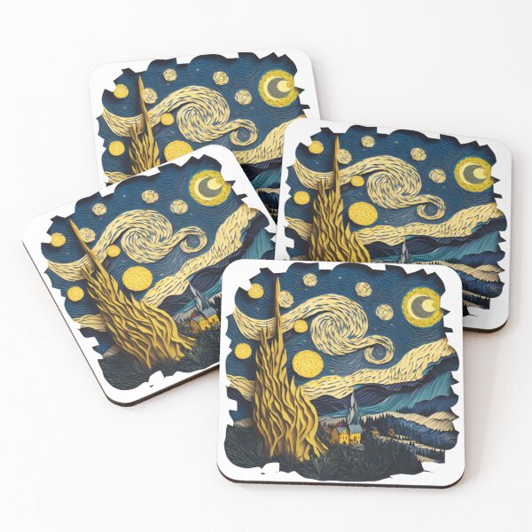 Item preview, Vincent Van Gogh Starry Night Christmas Tree designed and sold by Itis-Whatitis.