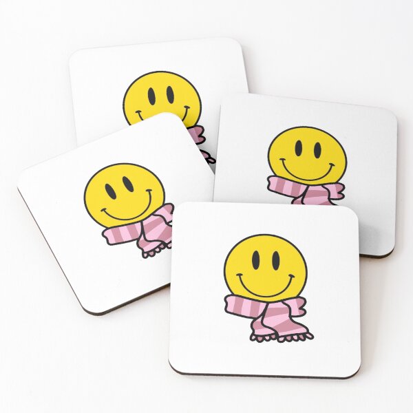 Item preview, Smiley face with pink scarf designed and sold by Nothadia.