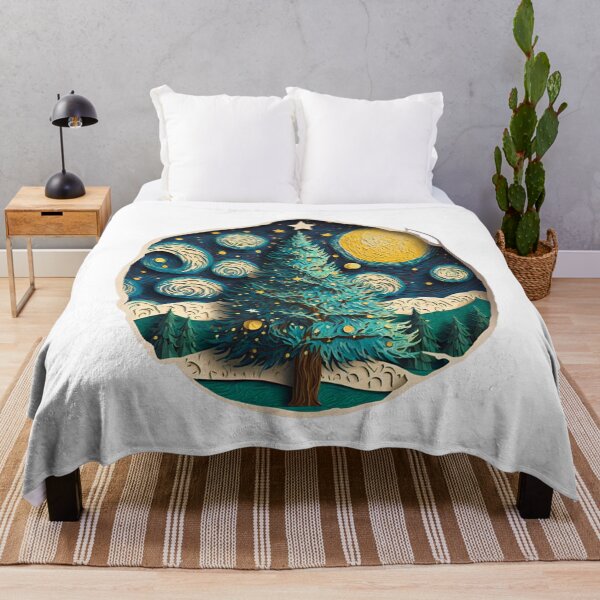 Item preview, Vincent Van Gogh Starry Night Christmas Tree designed and sold by Itis-Whatitis.