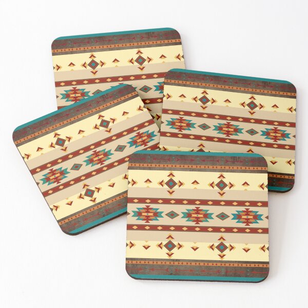 Item preview, Southwestern Tribal Design - Blues, Brown, and Terracotta designed and sold by handsoftime2020.