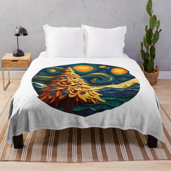 Item preview, Vincent Van Gogh Starry Night Christmas Tree designed and sold by Itis-Whatitis.