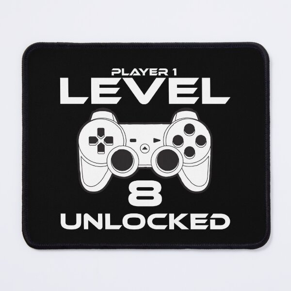 Item preview, Level 8 Unlocked 8th Birthday Gamer Gift designed and sold by StoreDay.