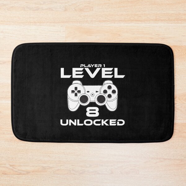 Item preview, Level 8 Unlocked 8th Birthday Gamer Gift designed and sold by StoreDay.