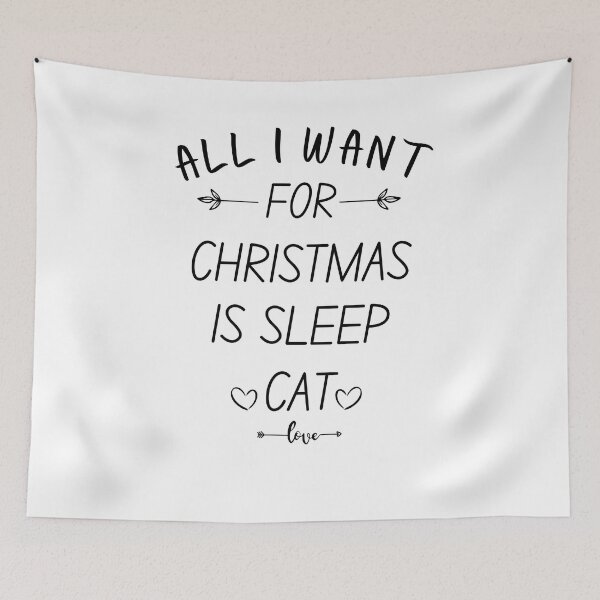 Item preview, all i want for christmas is sleep cat vintage designed and sold by Trucker10.