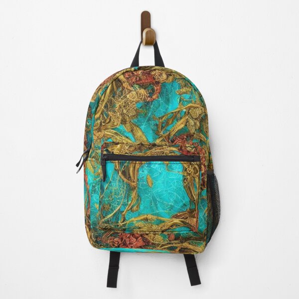 Item preview, Abstract Gold and Turquoise designed and sold by calibrit.