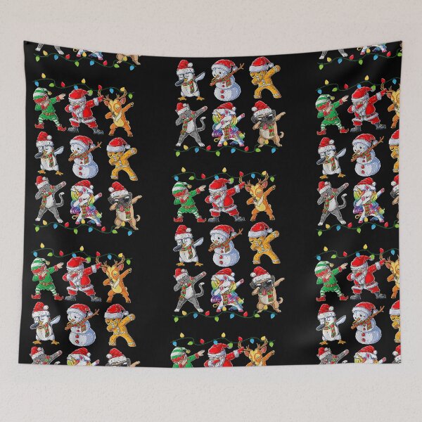 Item preview, Dabbing Santa Elf Friends Christmas Boys Girls Men Xmas Dab Christmas Dabbing Santa Elf And Friends designed and sold by WoodburyLake.
