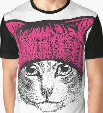 Pussyhat Protest Shirt - Women's March Pussycat Pink Hat Shirt Graphic T-Shirt
