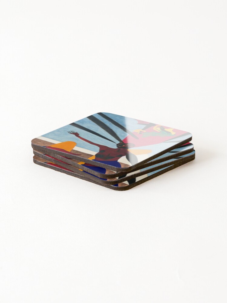Thumbnail 4 of 5, Coasters (Set of 4), Reach Out designed and sold by Sub-Ruminations.
