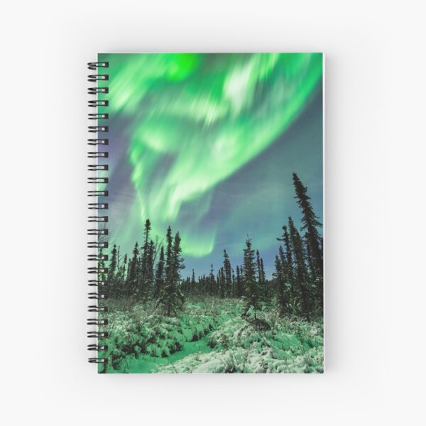Majestic Northern Lights Spiral Notebook