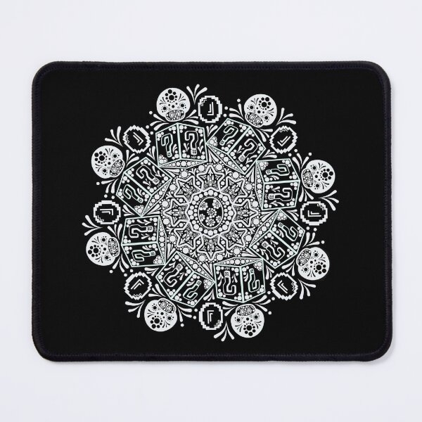 Item preview, Gamer mandala white designed and sold by pixel8edart.