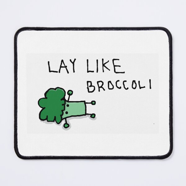 Item preview, Lay like broccoli cartoon designed and sold by Blackdomino.