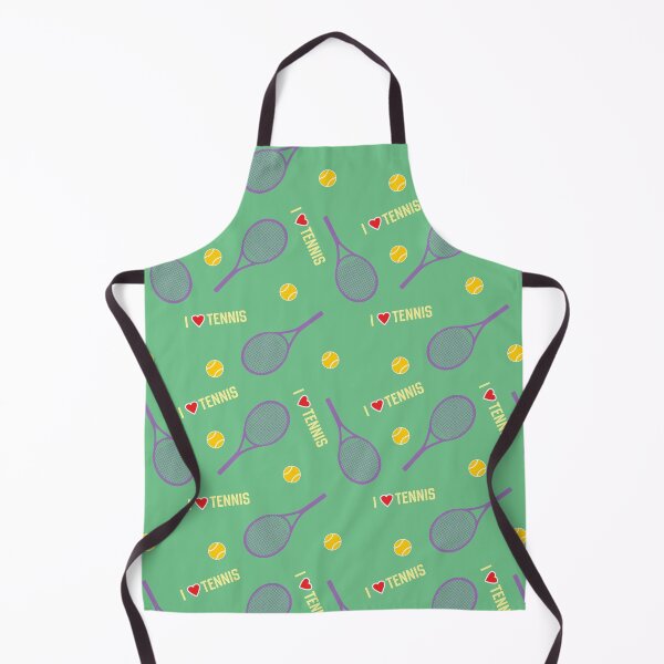 Item preview, I love tennis - minty green pattern designed and sold by EvieWoj.