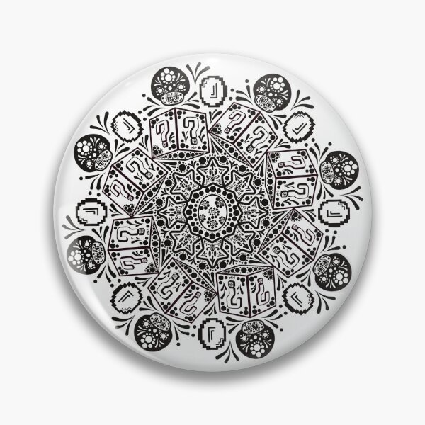Item preview, Gamer mandala black designed and sold by pixel8edart.