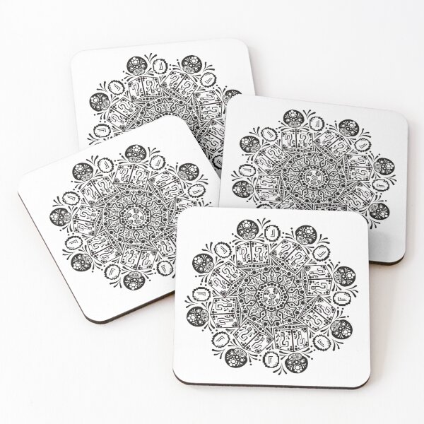 Item preview, Gamer mandala black designed and sold by pixel8edart.