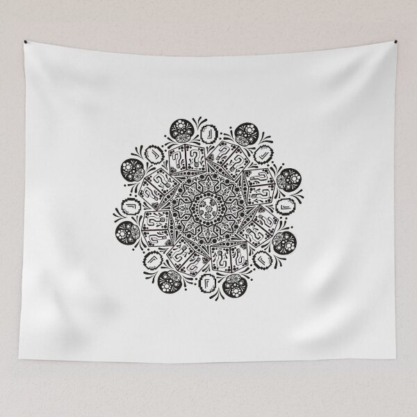 Item preview, Gamer mandala black designed and sold by pixel8edart.