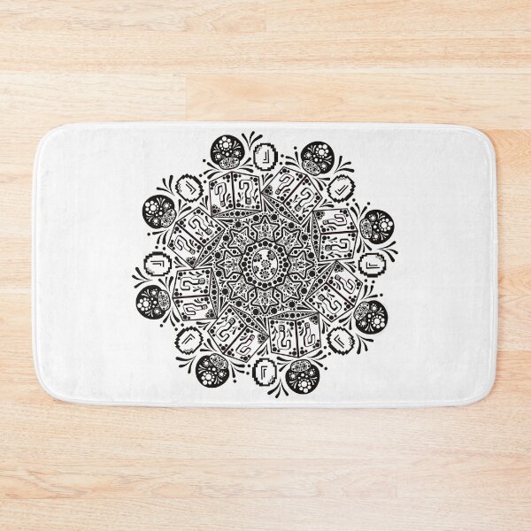 Item preview, Gamer mandala black designed and sold by pixel8edart.
