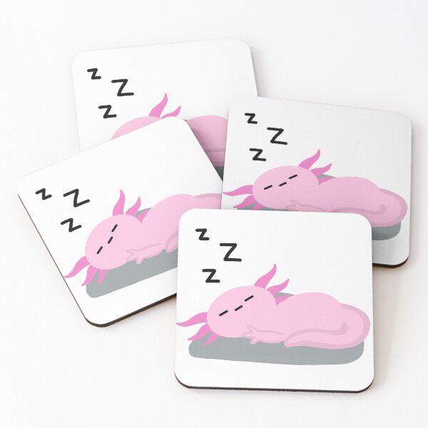 Item preview, axolotl friend sleeping designed and sold by letterwithviv.