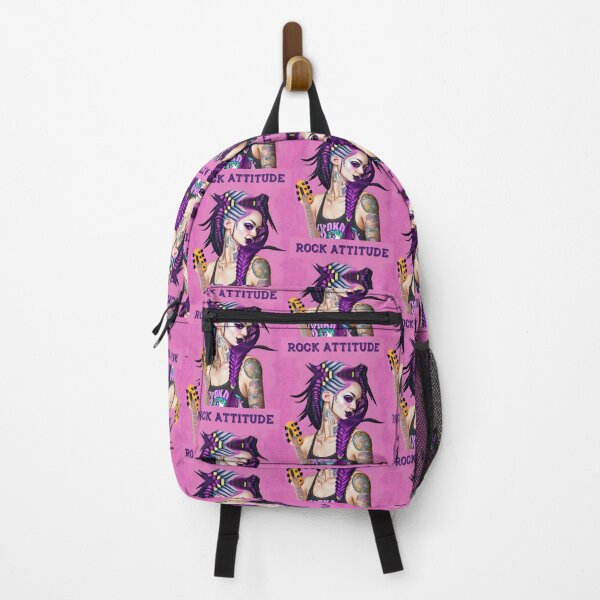Item preview, woman guitarist rock attitude designed and sold by Artbellachi.