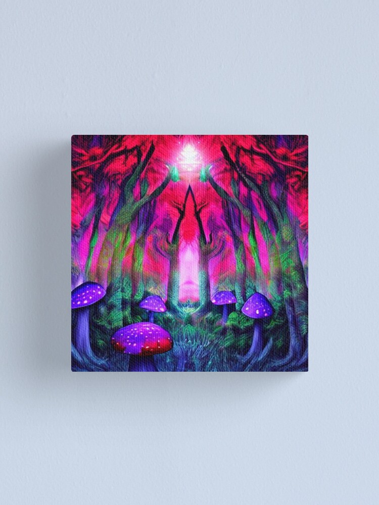 Trippy Mushroom Painting with Highly Detailed Fluid Dynamics