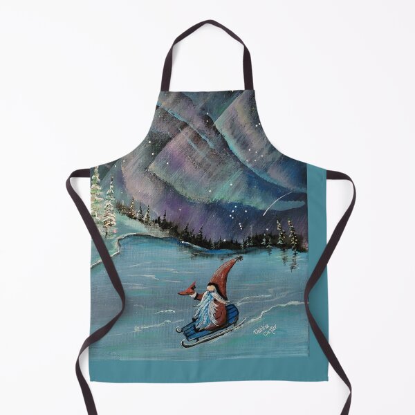 Item preview, Gnome and Cardinal Sledding under Aurora designed and sold by Debbie Center.