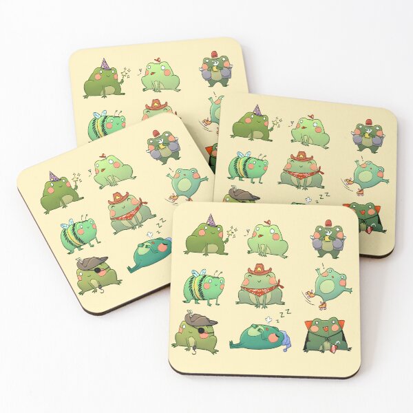 Item preview, Frogs Sticker Sheet! designed and sold by Bridget Art.