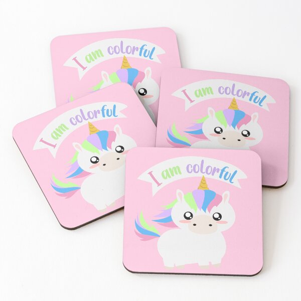 Item preview, cute colorful unicorn with text designed and sold by yessebel.