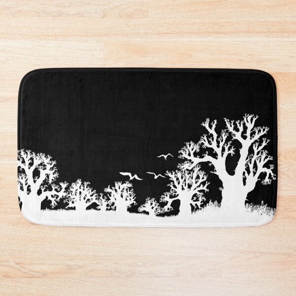 Item preview, Baobab forest silhouette white on black negative designed and sold by Tony Cisse.