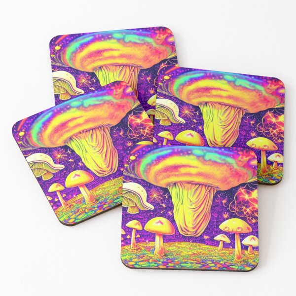 Item preview, Trippy Mushroom Painting,  with Highly Detailed Fluid Dynamics,Mushroom Painting, Colorful Mushroom Painting,Best Mushroom Paint Color designed and sold by The Best Trending Now!.