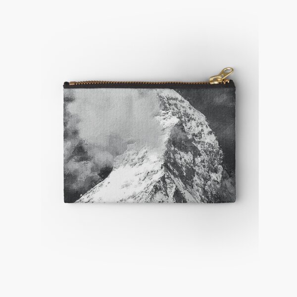 Item preview, Monochrome Matterhorn Mountain Switzerland Zermatt, Grayscale European Swiss Alps Mountains, Monochromatic Winter Matterhorn Landscape Oil Paint, Switzerland Highest Peak  designed and sold by Paintcorner.